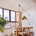 thumbnail image 5 of Kiven Plug in Modern Pendant Light, Pulley Hanging Light with Glass Lampshade and 15FT Cord, Dimmable Ceiling Pendant Light, E26 Base, 5 of 7