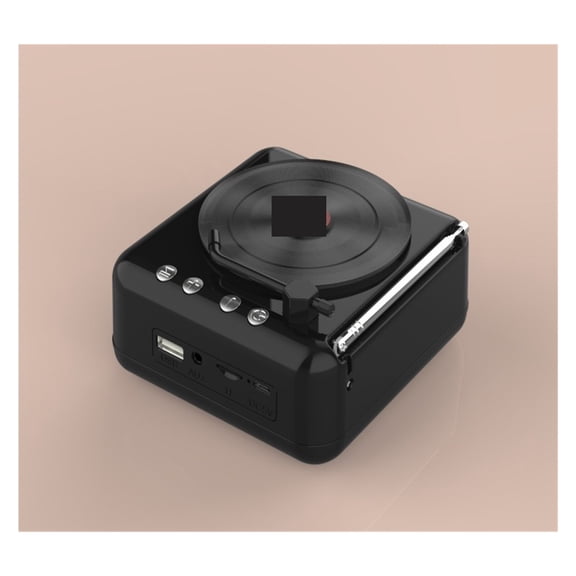 Atomic Vinyl Record Player Speaker Creative Vintage Loudspeaker Sound Radio Away From The Heart Gift ,Easy to Use