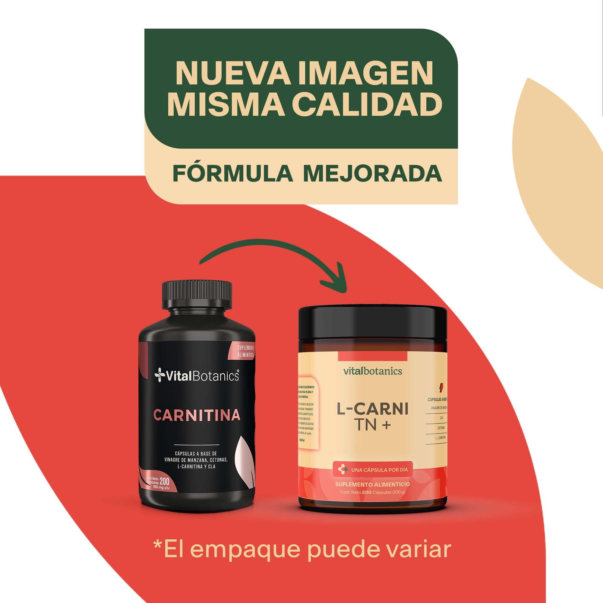 VitalBotanics CLA L-Carnitina Cetonas Vinagre de Manzana 200 Cpsulas  VTL_CRNTN_200 | Bodega Aurrera en lnea