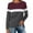 Wine, variant on Yigetop Womens Tops Women's Color Block Tunic Tops Casual Long Sleeve Shirts Round Neck Pullover Colorblock Tops for Women Grey L
