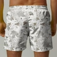 thumbnail image 5 of LpwkSSA Mens Lightweight Camo Shorts Straight Cut Design Soft Fabric Relaxed Silhouette for Weekend Getaways Gray XXXXL, 5 of 5