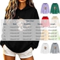 thumbnail image 3 of Aimik Cute Graphic Hoodies Sweatshirts for Women Fall Winter Drawstring Cow Print Pullover Tops Womens Loose Comfy Clothes with Pocket, 3 of 5