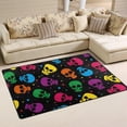 thumbnail image 2 of Coolnut Lightweight Carpet Mats, 31 x 20 inches Area Soft Rugs Floor Mat Doormat Decoration for Rooms Entrance Multicolor Skulls, 2 of 6