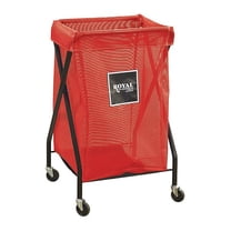 Royal Basket Trucks X-Frame Cart,6 Bu,Red Mesh G06-RRX-XMA-3ONN