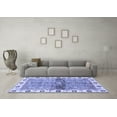 thumbnail image 3 of Ahgly Company Machine Washable Indoor Rectangle Oriental Blue Traditional Area Rugs, 3' x 5', 3 of 4