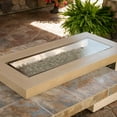 thumbnail image 3 of OutdoorGreatroom 1242-GREY-GLASS-COVER Grey Glass Fire Pit Burner Cover 12 x 42 in., 3 of 3