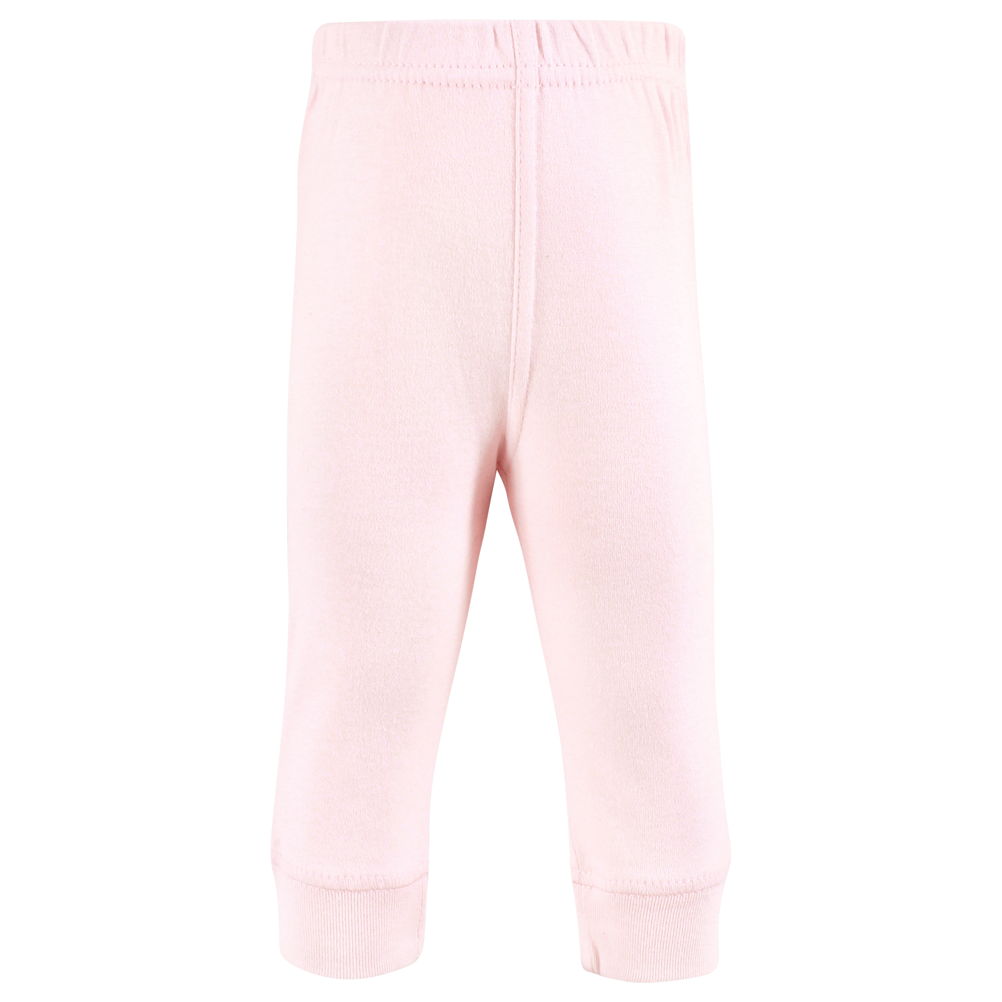 Hudson Baby Girls Cotton Pants and Leggings, Pink Bows, 12-18 Months