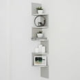 thumbnail image 4 of Danya B. Grey Laminate Large Corner Wall Mount Shelf, 4 of 8