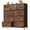 Brown, variant on 5-Drawer Dresser for Bedroom, Anti-Tip Tall Storage Organizer Chest of Drawers with Wooden Top and Metal Frame Fabric Bins for Nursery, Closet, Living Room, Entryway, White