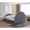 thumbnail image 4 of Meridian Furniture Brody Grey Velvet Full Bed, 4 of 7