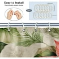 thumbnail image 4 of Christmas Poinsettia Art Shower Curtain for Bathroom Shower Curtain Set with 12 Hooks Waterproof Fabric Bath Curtain for Bathtub Restroom Decor, 72 X 72 in, 4 of 6