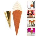 thumbnail image 4 of FELTECHELECTR Modelo de cono de helado artificial, accesorio de cono de helado falso, simulación de comida falsa, 4 of 4