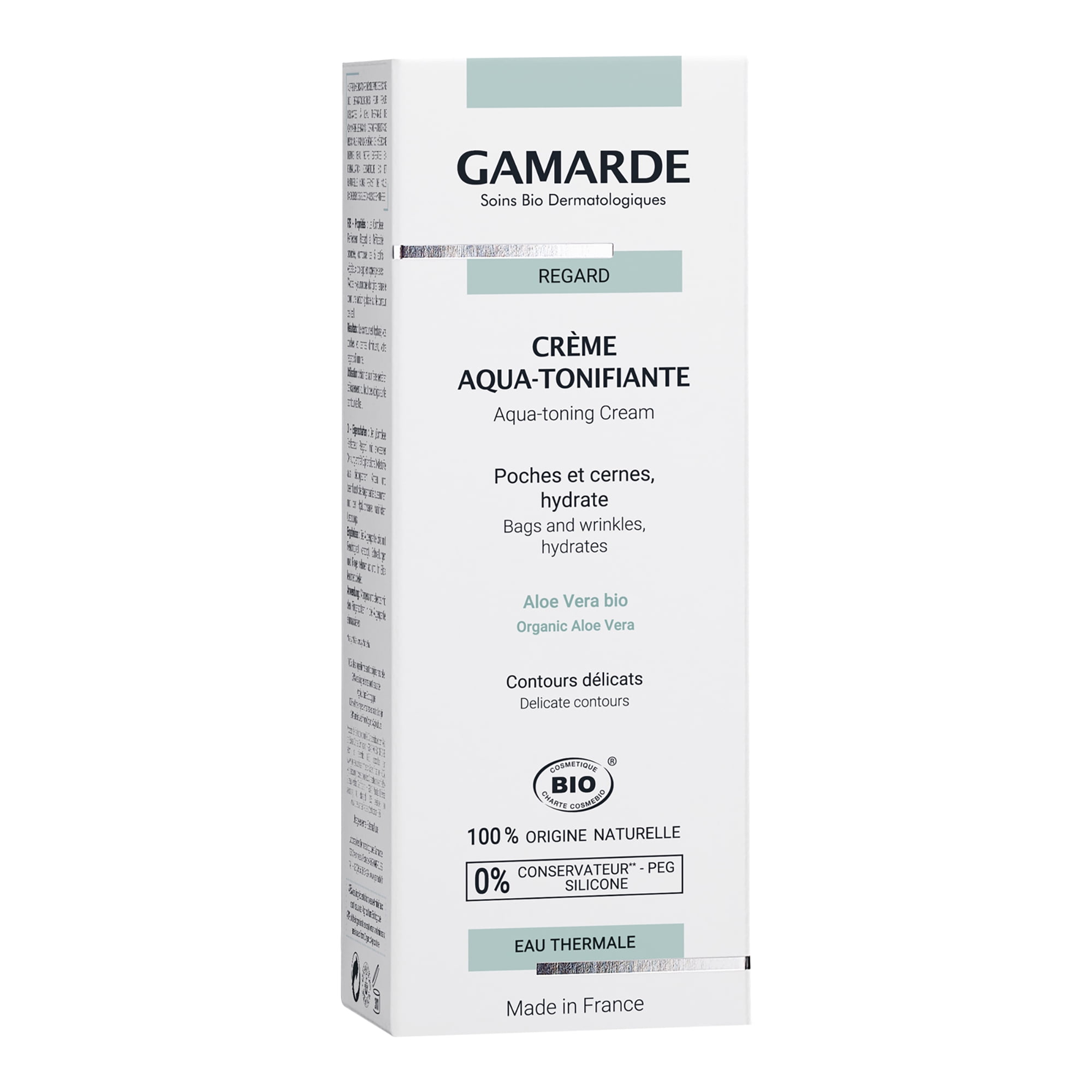Gamarde Aqua-Tonifying Eye Cream, For Dark Circles and Wrinkles, 0.7 oz