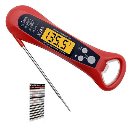 

Meat Thermometer Digital Instant Read Food Thermometer for Cooking Food Thermometer for Kitchen Grilling BBQ Red
