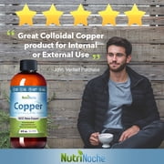 NutriNoche Pure Crystalline Liquid Copper Supplement - Colloidal Minerals, 32 Ounce