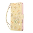 thumbnail image 6 of Becova Flip Wallet Case for Apple iPhone 18 Pro, Stylish Floral Embossed Protective Cards Slots Stand Anti-Scratch Hand Strap Protective Phone Cover for Women Girls, 6 of 6