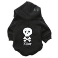 thumbnail image 2 of Ropa para perros con capucha y calavera negra, ropa para mascotas para perros pequeños, ropa deportiva cálida de moda, ropa de invierno con letras de Yorkshire, 2 of 5