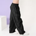 thumbnail image 6 of Rolanko Girls Cargo Pants Wide Leg Streetwear Kids Pants with Pockets Trendy Jogger Trousers, 6 of 6