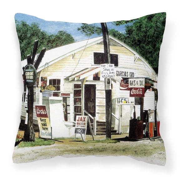 Carolines Treasures 8130PW1414 Garcias Grocery Fabric Decorative Pillow, 14Hx14W, multicolor