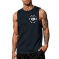 thumbnail image 2 of 4th of July American Flag Patriotic Tank Top Shirts Mens Muscle Sleeveless Graphic Gym Workout Shirt, 2 of 4