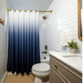 thumbnail image 6 of Americanflat 71x74 Ombre Blue Shower Curtain - Water Resistant - Polyester Fabric, 6 of 7