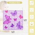 thumbnail image 2 of SKYSONIC 5 PCS Unique Puzzles Style Butterflies Baby Muslin Washcloths, Face Towel Burp Cloths Ultrasoft Absorbent Cotton Bath Wipes Towels for Newborn Boys Girls, 2 of 7
