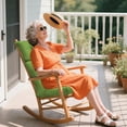 thumbnail image 2 of XXLYY Outdoor High Back Chair Cushions 2-Pack, 44”x22”x4” Waterproof Fade-Resistant Cushions with Ties for Adirondack & Rocking Chairs, 2 of 7