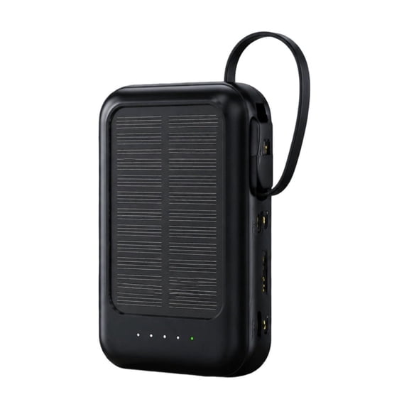 Solar Power Bank Waterproof Charger, Plastic Construction, Portable Solar Panel Charger For Hike, Electronic