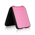 thumbnail image 6 of Allytech Galaxy Z Flip 4 Case with Shoulder Strap, Carbond Fiber Protective Anti-scratch Drop Proof Adjustable Strap Wrist Case Cover for Samsung Galaxy Z Flip 4 5G (2022)- Pink, 6 of 7