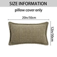 thumbnail image 6 of Unique Bargains Soft Houndstooth Throw Pillow Covers Set of 2 Green 20" x 12", 6 of 6