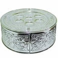 thumbnail image 2 of Majestic Giftware SPTF11052 Passover 3 Tier Silver Plated Seder Plate, 14 by 7-Inch, 2 of 3