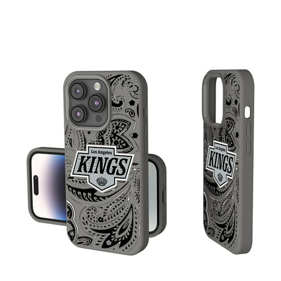 Keyscaper Gray Los Angeles Kings Paisley Soft Touch iPhone Case