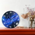 thumbnail image 2 of SKYSONIC Space Galaxy Wall Clock 10 Inch Silent Non Ticking Round Clock Oil Painting Clock Easy to Read Clock for Living Room Bedroom Bathroom Home Decor, 2 of 7
