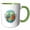 Green/White, variant on 3drose, New Orleans, Louisiana, the United States of America, Coordinates, 11oz Mug