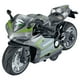 thumbnail image 2 of Motocicleta deportiva de aleación fundida 1/12, modelo de motocicleta con luz musical, colección de juguetes, decoración de vehículos, modelo de Hobby plata CUTICAT juguetes de fundición de motocicleta, 2 of 8