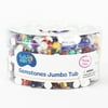 Hello Hobby Rainbow Plastic Flatback Jewels, Assorted Colors, 12 oz Tub
