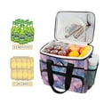 thumbnail image 2 of FORMRS Insulated Cooler Bag 24 Cans Capacity Soft Leakproof Lunch Box with Side Pockets, Pink Marble Pattern, 2 of 7