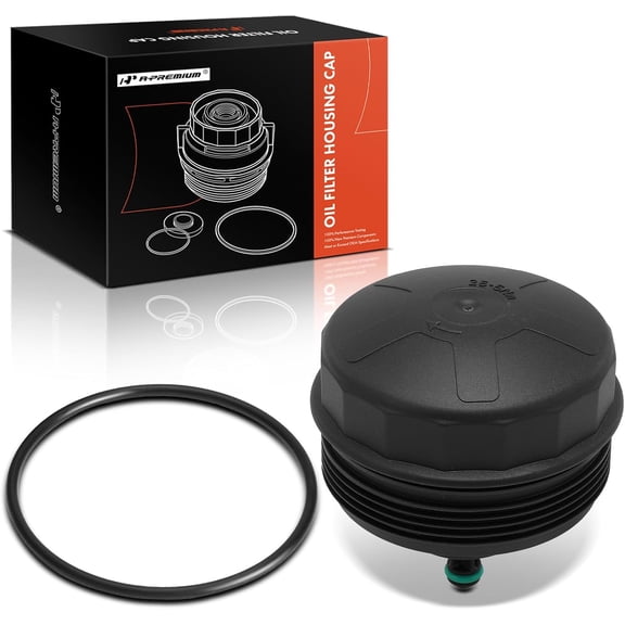 A-Premium Oil Filter Housing Cap Assembly Compatible with BMW 328i, 330i, 335i, X5, 525i, 525xi, 528i, 535i GT, X3, 435i Gran Coupe, X1, 740Li xDrive, 228i, X6, 640i, X4, 128i, Z4, M3, # 11427525334