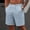(Casual 141)Light Blue, variant on Mens Shorts Casual Breeches Fashion Summer Pockets Elastic Waist Drawstring Fifth Breathable Short Pants
