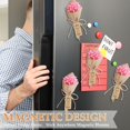 thumbnail image 4 of 24 Pcs Mini Magnet Dried Flower Bouquets Baby Shower Favors for Guests Rustic Babys Breath Bridal Shower Wedding Baptism Favors with Thank You Cards Return Gifts Wedding Souvenir(Pink), 4 of 6