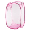 thumbnail image 1 of Large Foldable Storage Laundry Hamper Clothes Basket Nylon Laundry Washing Bag, 1 of 8