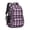 Purple and Black, variant on Purple and Black Checkered Pattern Backpack for School, Cute School Bag with Adjustable Shoulder Straps and Padded Back, 16.9"x12.6"x5.9"