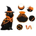 thumbnail image 2 of Pet Halloween Cloak Cosplay Costume with Wizard Hat Vampire Pumpkin Bat Cape for Small Dog & Cat & Kittens & Puppy Pet Party Supplies, 2 of 12