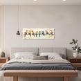 thumbnail image 3 of ZHONGYUTONG Bird Canvas Wall Art Colorful Birds on Branch Pictures for Wall Sparrow Artwork Print for Living Room Bedroom Decor Framed (8.00" x 24.00"), 3 of 5