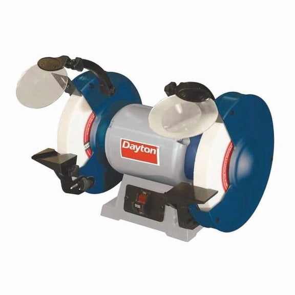 Dayton Bench Grinder,8",60/120 Grit,1/3HP 49H004