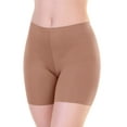 thumbnail image 2 of Angelina Women's High Rise Nylon Laser Cut Safety Shorts (6-Pack), 2 of 6