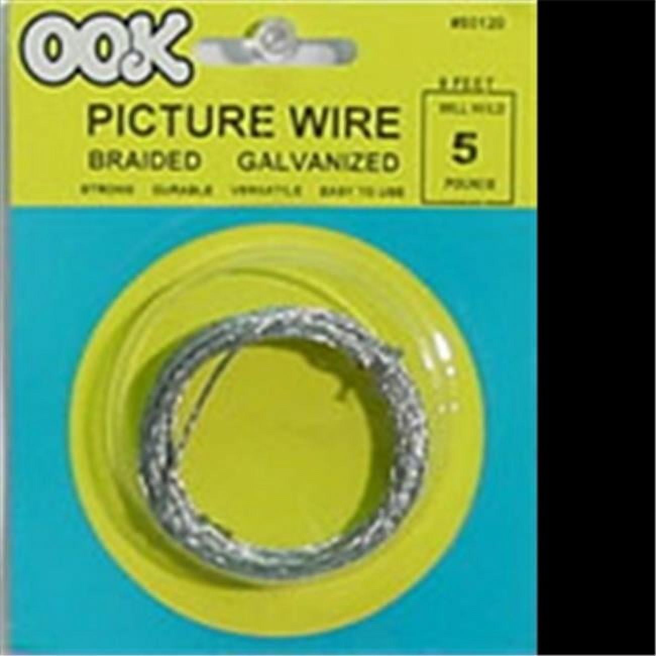 HILLMAN OOK 9 ft. L Galvanized Steel 6 Ga. Picture Hanging Cord