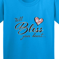 thumbnail image 4 of Inktastic Well Bless Your Heart with Floral Print Youth T-Shirt, 4 of 5