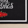 thumbnail image 3 of Black/White Merry Christmas Indoor Scatter Rug, Holiday Collection, 20" x 33", 3 of 5