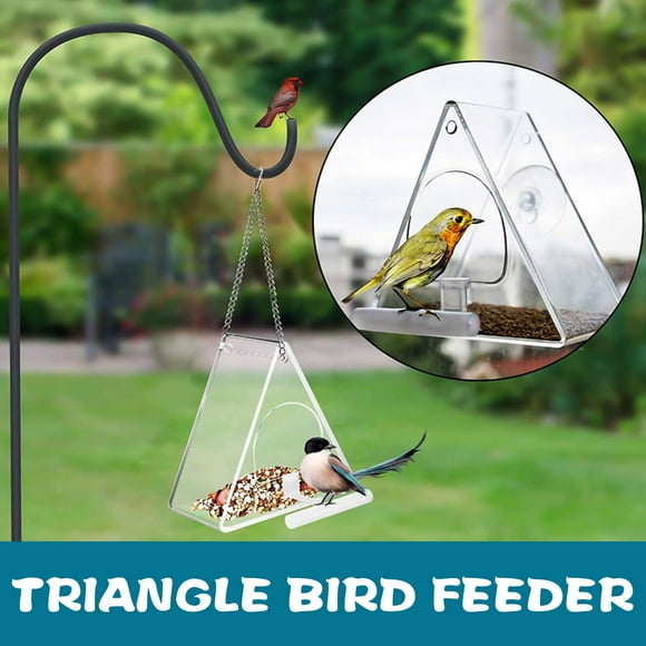 EGNMCR Bird Feeder, Hummingbird Feeders for Outdoors Outdoor Bird Feeder Outdoor Acrylic Windbreak Ball Bird Feeder bird feeder